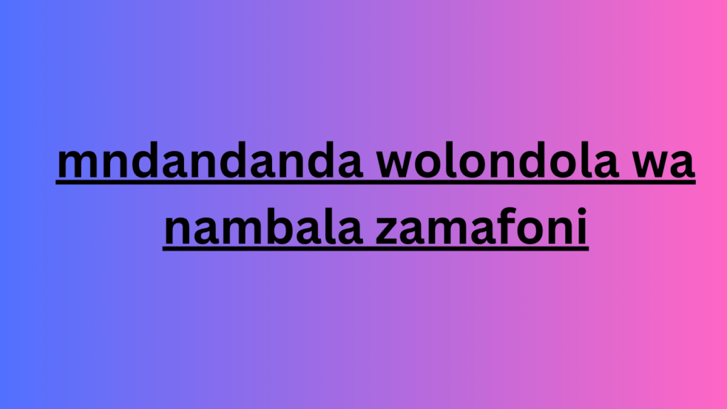 mndandanda wolondola wa nambala zamafoni 